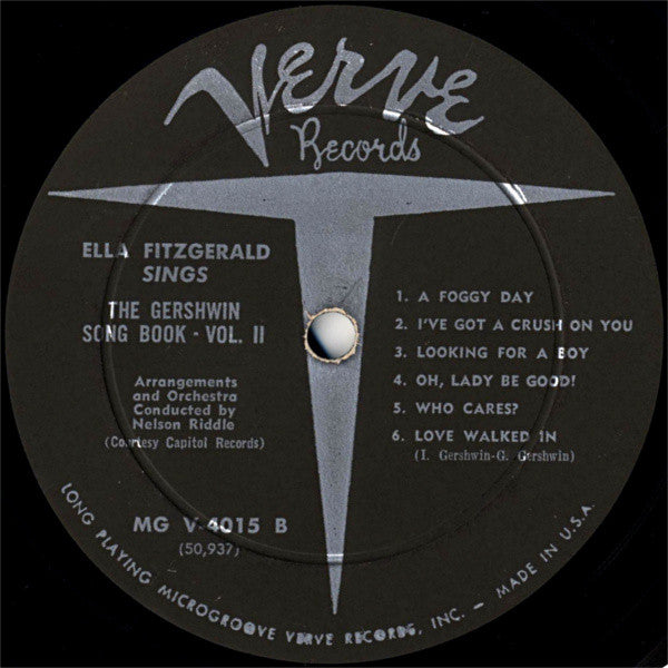Ella Fitzgerald - Ella Fitzgerald Sings The Gershwin Song Book Vol. 2 (Vinyl, LP, Album, Mono) Good Plus (G+) / Fair (F)