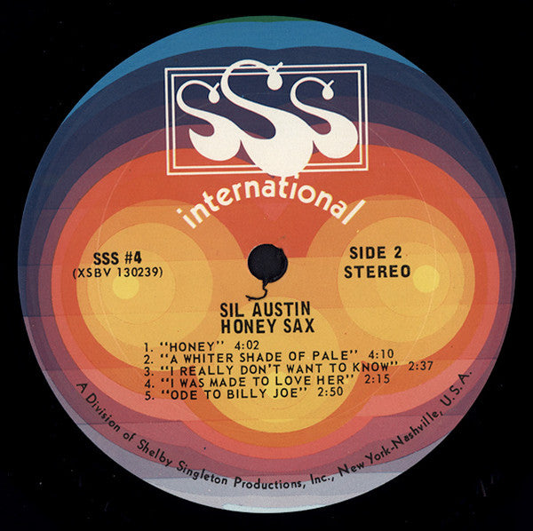 Sil Austin - Honey Sax (Vinyl, LP, Album) Very Good (VG) / Good Plus (G+)
