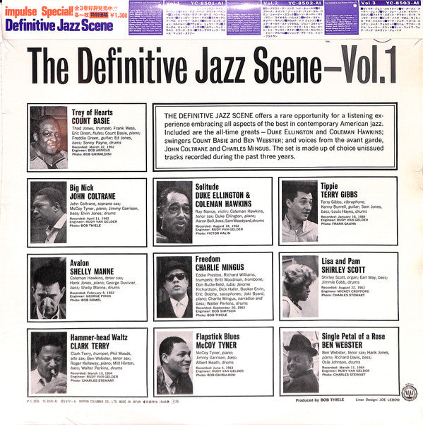 Various - The Definitive Jazz Scene Volume 1 (Vinyl, LP, Compilation, Reissue, Stereo) Very Good Plus (VG+) / Very Good Plus (VG+)