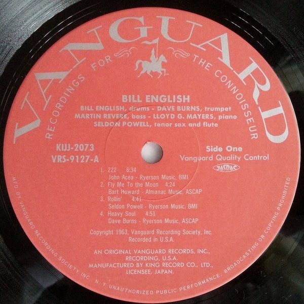 Bill English - Bill English (Vinyl, LP, Reissue, Mono)