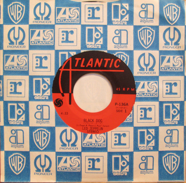 Led Zeppelin - Black Dog (Vinyl, 7", 45 RPM, Single, Reissue, Stereo) Very Good Plus (VG+) / Very Good Plus (VG+)