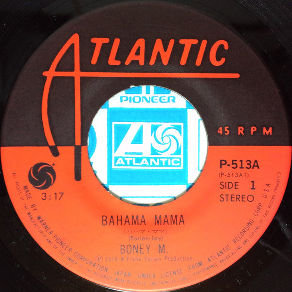 Boney M. - Bahama Mama / I'm Born Again (Vinyl, 7", Single, 45 RPM) Very Good Plus (VG+) / Very Good Plus (VG+)