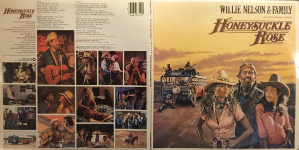Willie Nelson & Family - Honeysuckle Rose (Music From The Original Soundtrack) (2xVinyl, LP, Album) Very Good (VG) / Very Good (VG)