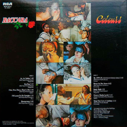 Baccara - Colours (Vinyl, LP, Album, Promo) Very Good (VG) / Very Good (VG)