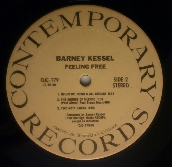 Barney Kessel - Feeling Free (Vinyl, LP, Album, Reissue) Very Good Plus (VG+) / Very Good Plus (VG+)