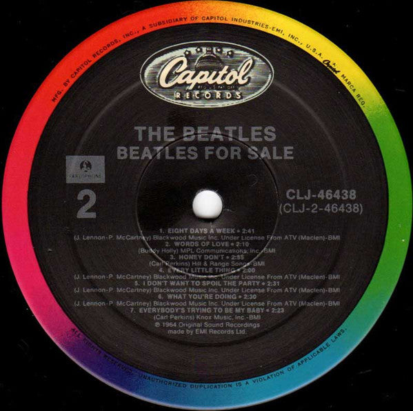 The Beatles - Beatles For Sale (Vinyl, LP, Album, Reissue, Mono) Very Good Plus (VG+) / Very Good Plus (VG+)