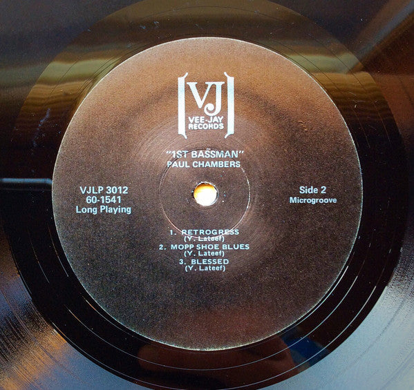 Paul Chambers (3) - 1st Bassman (Vinyl, LP, Album, Stereo) Very Good (VG) / Very Good (VG)