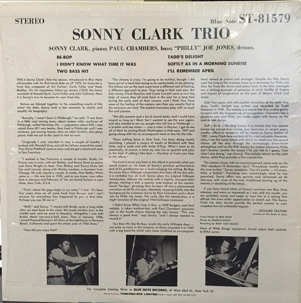 Sonny Clark Trio - Sonny Clark Trio (Vinyl, LP, Album, Reissue, Ste...