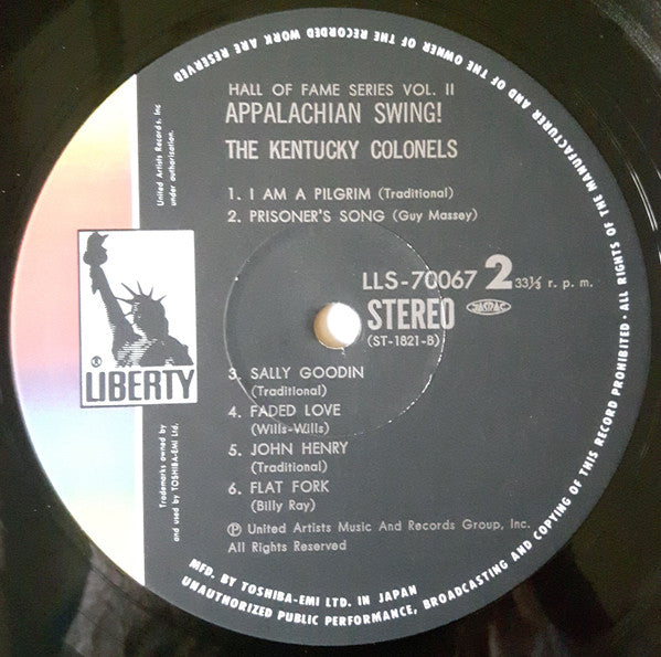 The Kentucky Colonels - Appalachian Swing! (Vinyl, LP, Reissue, Stereo) Very Good (VG) / Good Plus (G+)