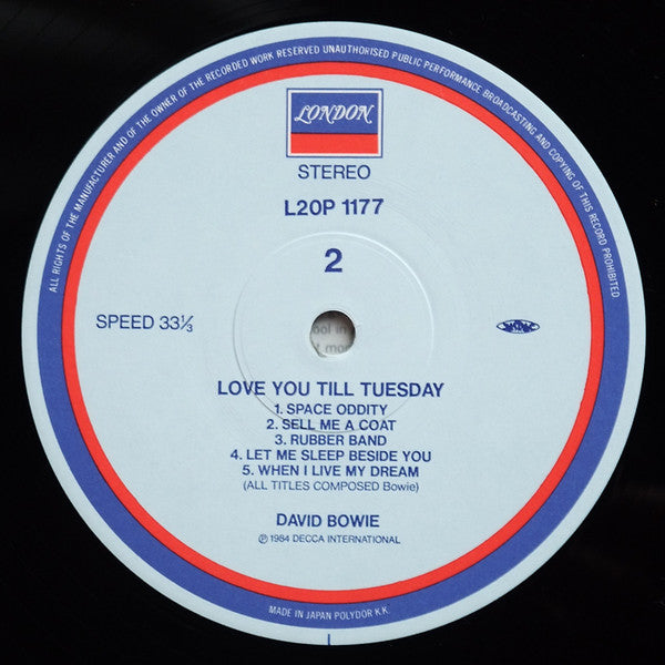 David Bowie - Love You Till Tuesday (Vinyl, LP, Compilation) Near Mint (NM or M-) / Near Mint (NM or M-)