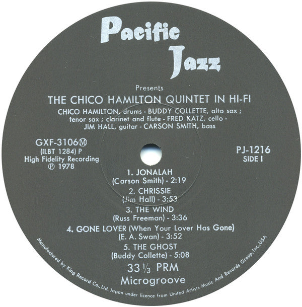 The Chico Hamilton Quintet - Chico Hamilton Quintet In Hi-Fi (Vinyl...