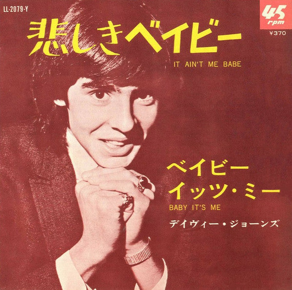 Davy Jones - It Ain't Me Babe (Vinyl, 7", Single, 45 RPM)