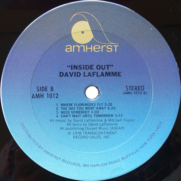 David LaFlamme - Inside Out (Vinyl, LP, Album) Good Plus (G+) / Good (G)