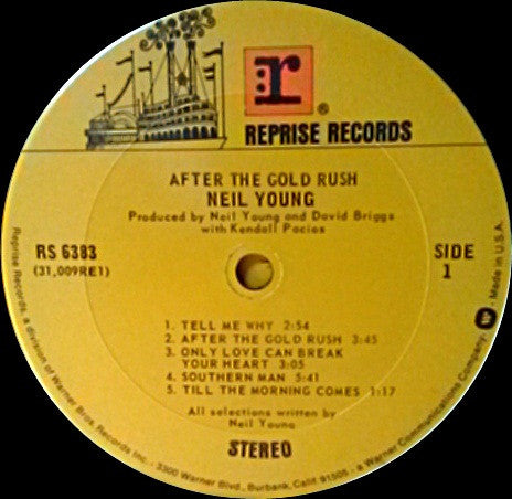 Neil Young - After The Gold Rush (Vinyl, LP, Album, Reissue) Good Plus (G+) / Very Good (VG)