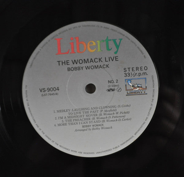 Bobby Womack - The Womack "Live" (Vinyl, LP, Album, Reissue, Stereo) Near Mint (NM or M-) / Very Good (VG)