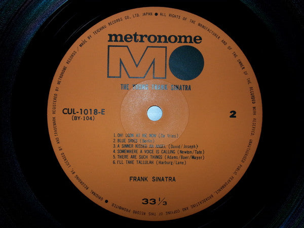 Frank Sinatra - The Young Frank Sinatra / Original Recording 1939-1942 (Vinyl, LP, Compilation) Very Good (VG) / Good (G)
