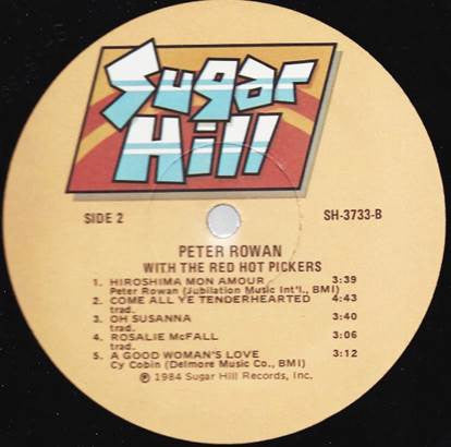 Peter Rowan - Peter Rowan With The Red Hot Pickers (Vinyl, LP, Compilation) Very Good Plus (VG+) / Near Mint (NM or M-)