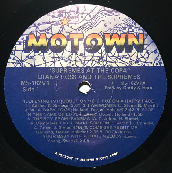 The Supremes - At The Copa (Vinyl, LP, Album, Reissue, Stereo) Very Good (VG) / Very Good (VG)