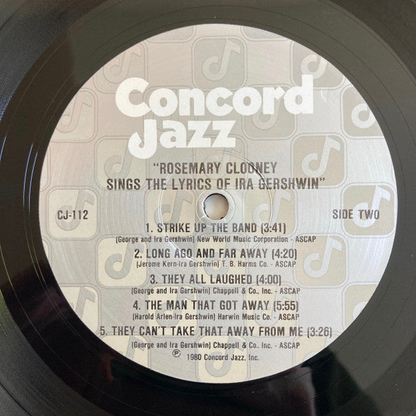 Rosemary Clooney - Rosemary Clooney Sings The Lyrics Of Ira Gershwin (Vinyl, LP, Album) Very Good (VG) / Very Good (VG)