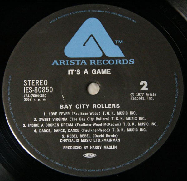Bay City Rollers - It's A Game (Vinyl, LP, Album) Very Good Plus (VG+) / Very Good (VG)