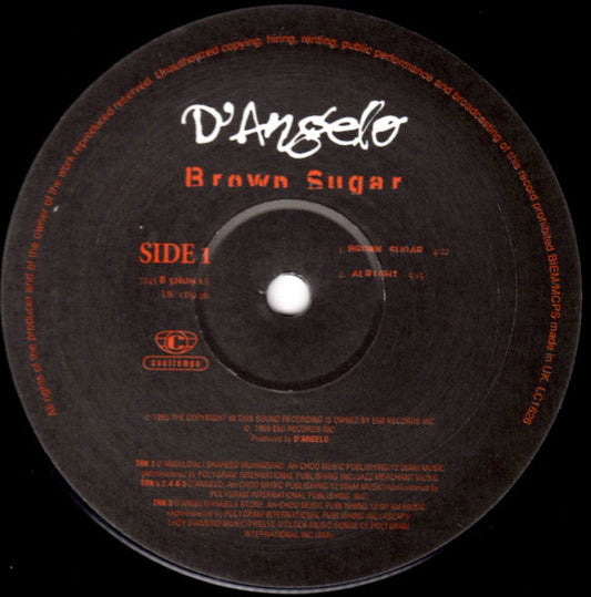 D'Angelo - Brown Sugar (2xVinyl, LP, Album, Reissue, Unofficial Release) Good Plus (G+) / Very Good (VG)