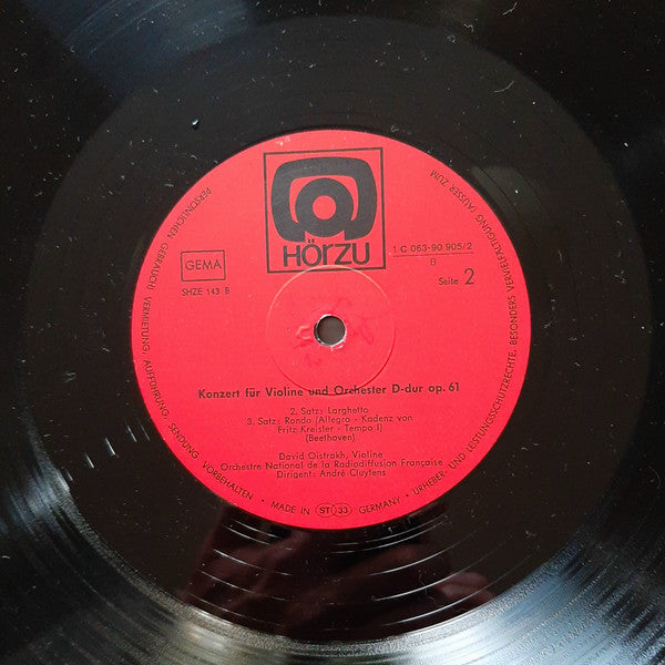 Ludwig van Beethoven - Violinkonzert D-Dur (Vinyl, LP, Stereo) Near Mint (NM or M-) / Very Good Plus (VG+)