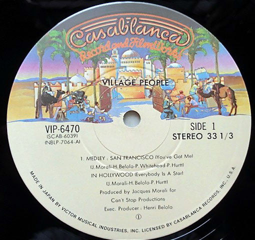Village People - Village People (Vinyl, LP, Album) Very Good Plus (VG+) / Very Good (VG)