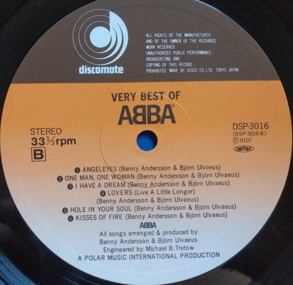 ABBA - Very Best Of ABBA (2xLP, Compilation, Stereo) - Very Good Plus (VG+) / Very Good Plus (VG+)