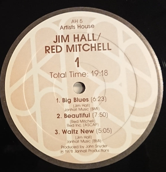 Jim Hall - Jim Hall / Red Mitchell (Vinyl, LP, Album) Very Good Plus (VG+) / Very Good Plus (VG+)