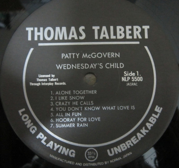 Patty McGovern - Wednesday's Child (Vinyl, LP, Album, Reissue)