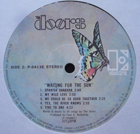 The Doors - Waiting For The Sun (Vinyl, LP, Album, Stereo, Reissue) Very Good Plus (VG+) / Very Good (VG)