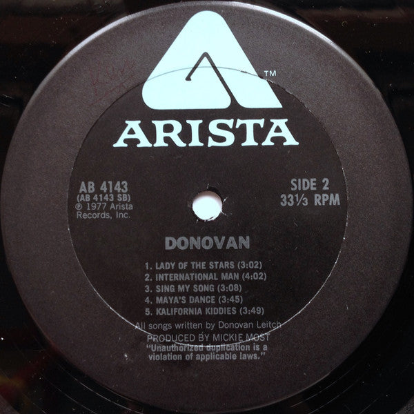 Donovan - Donovan (Vinyl, LP, Album) Very Good (VG) / Good Plus (G+)