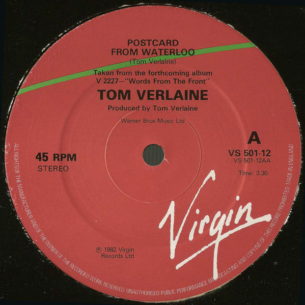Tom Verlaine - Days On The Mountain (Vinyl, 12", 45 RPM, Single, Stereo) Very Good Plus (VG+) / Very Good Plus (VG+)