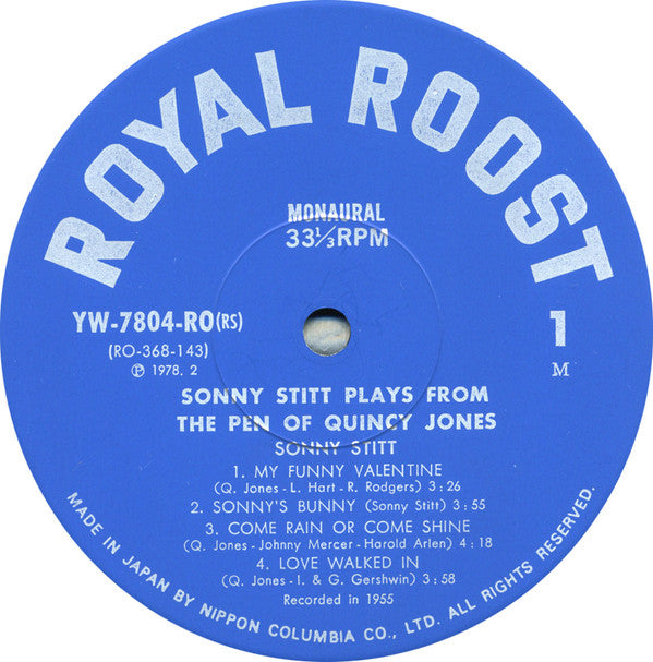 Sonny Stitt - Sonny Stitt Plays Arrangements From The Pen Of Quincy...