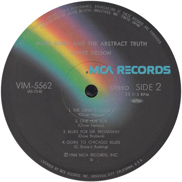 Oliver Nelson - More Blues And The Abstract Truth (Vinyl, LP, Album, Reissue, Stereo) Very Good Plus (VG+) / Very Good Plus (VG+)