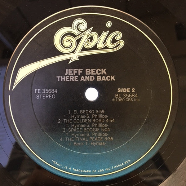 Jeff Beck - There & Back (Vinyl, LP, Album, Stereo) Very Good (VG) / Very Good Plus (VG+)