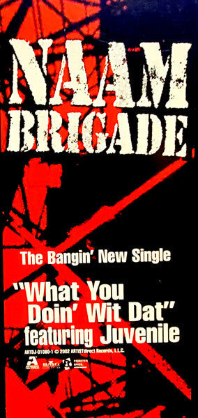 Naam Brigade - What You Doin' Wit Dat (Vinyl, 12", Single, Promo, Stereo) Very Good Plus (VG+) / Very Good Plus (VG+)