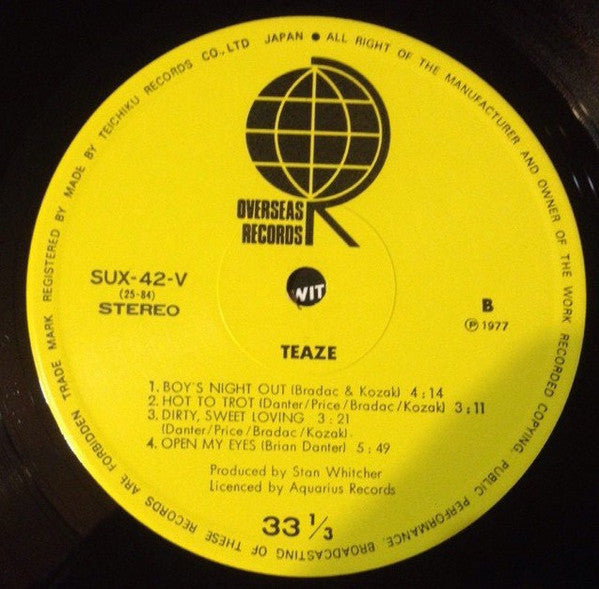 Teaze - Teaze (Vinyl, LP, Album) Very Good Plus (VG+) / Very Good Plus (VG+)