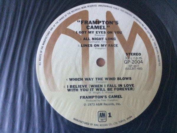 Peter Frampton - Frampton's Camel (Vinyl, LP, Album, Reissue) Very Good (VG) / Good Plus (G+)