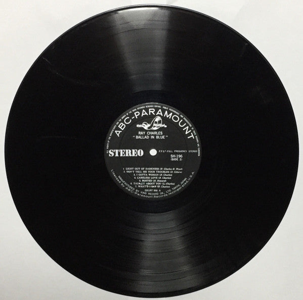 Ray Charles - Ballad In Blue (Vinyl, LP, Compilation, Stereo) Very Good Plus (VG+) / Very Good Plus (VG+)
