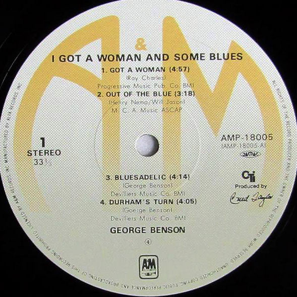 George Benson - I Got A Woman And Some Blues (Vinyl, LP, Album, Stereo) Very Good Plus (VG+) / Very Good Plus (VG+)