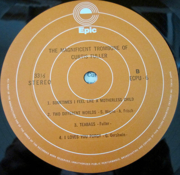 Curtis Fuller - The Magnificent Trombone Of Curtis Fuller (Vinyl, LP, Album, Reissue, Stereo) Very Good Plus (VG+) / Very Good Plus (VG+)