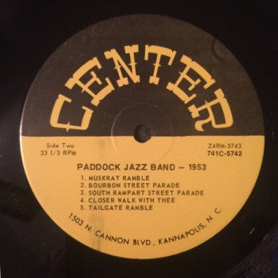 The Paddock Jazz Band - 1953 (Vinyl, LP) Very Good (VG) / Very Good Plus (VG+)