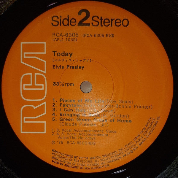 Elvis Presley - Today (Vinyl, LP, Album) Very Good Plus (VG+) / Very Good Plus (VG+)
