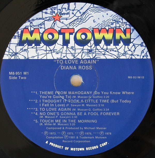 Diana Ross - To Love Again (Vinyl, LP, Compilation) Very Good (VG) / Very Good (VG)