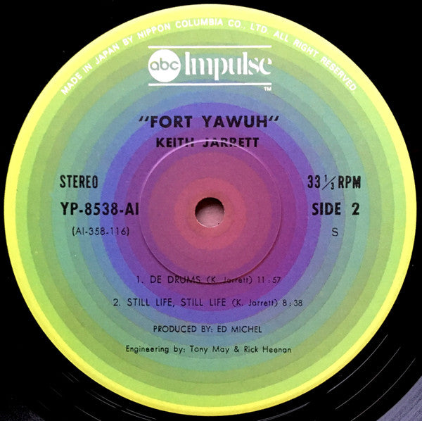 Keith Jarrett - Fort Yawuh (Vinyl, LP, Album, Reissue) Very Good Plus (VG+) / Very Good Plus (VG+)