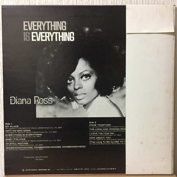 Diana Ross - Everything Is Everything (Vinyl, LP, Album) Good Plus (G+) / Good Plus (G+)
