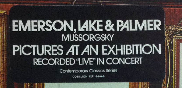 Emerson, Lake & Palmer - Pictures At An Exhibition (Vinyl, LP, Album) Very Good Plus (VG+) / Very Good (VG)