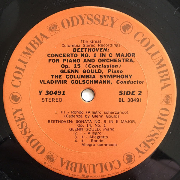 Glenn Gould - Piano Concerto No. 1, Piano Sonata Op. 14 No. 1 (Vinyl, LP, Compilation) Very Good Plus (VG+) / Very Good Plus (VG+)