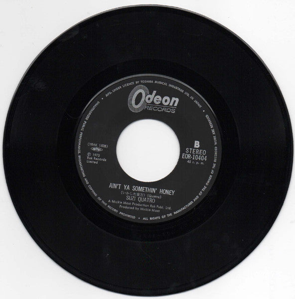 Suzi Quatro - Can The Can (Vinyl, 7", 45 RPM, Single, Stereo) Very Good (VG) / Very Good (VG)